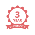 Includes 3 year warranty